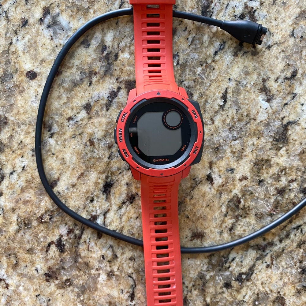 Garmin Instinct Flame Red watch